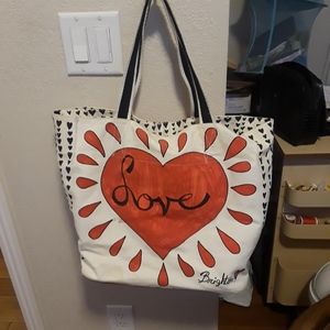 Brighton cotton large tote- EXCELLENT CONDITION